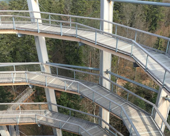 Baumwipfelpfad Bad Wildbad nahe Ferienwohnung Forbach