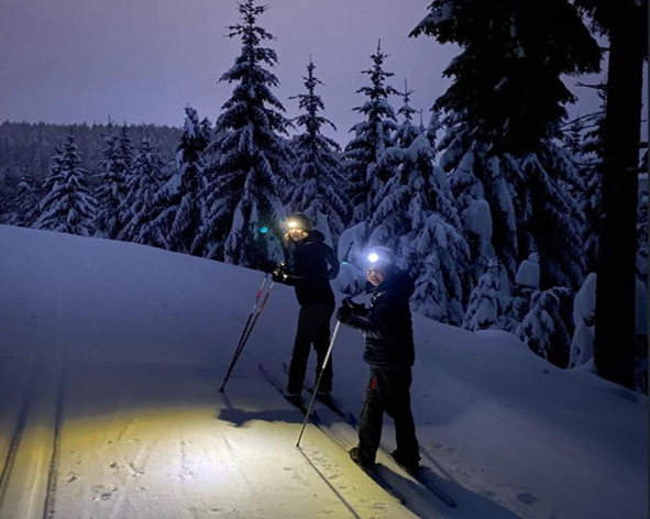 Nachtski Langlauf in Herrenwies ab Langlaufcenter bei Baden-Baden Forbach