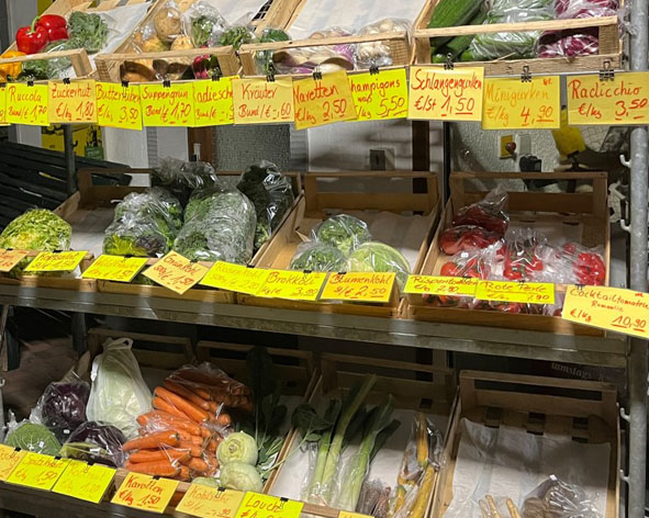 Gemüse Obst Sonntage Feiertage Selbstbedienung