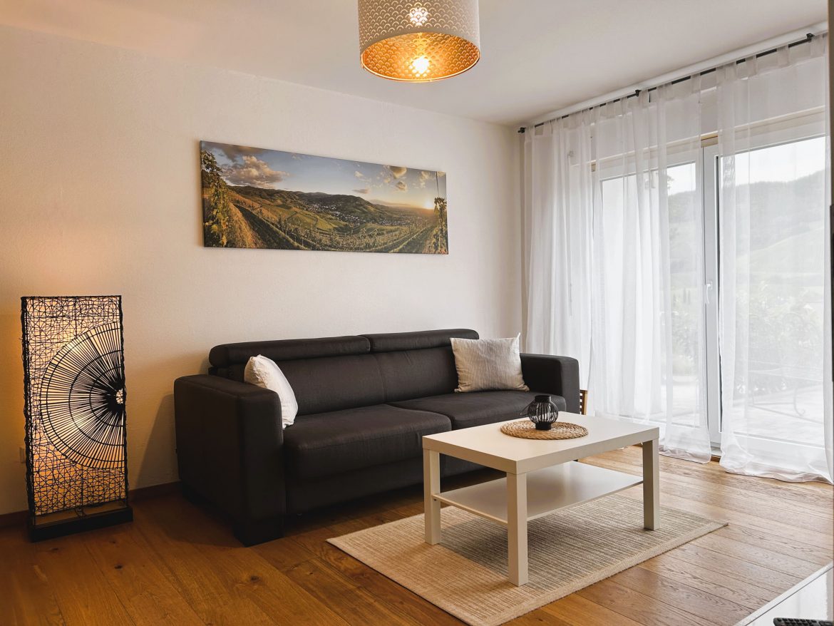 Bühlertal Ferienwohnung Couch mit Panorama Bühlertal